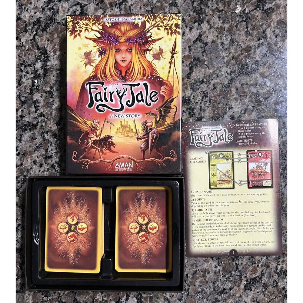 Fairy Tale A New Story Card Game Satoshi Nakamura Z-Man Games Complete